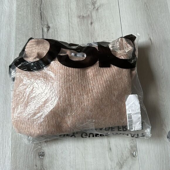 Topshop knitted slouchy sweater in neutral XS NWT in packaging - Picture 5 of 7